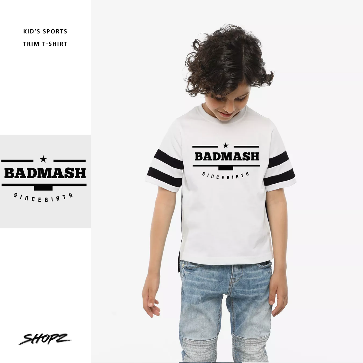 BADMASH Kid’s Sports Trim T-Shirt